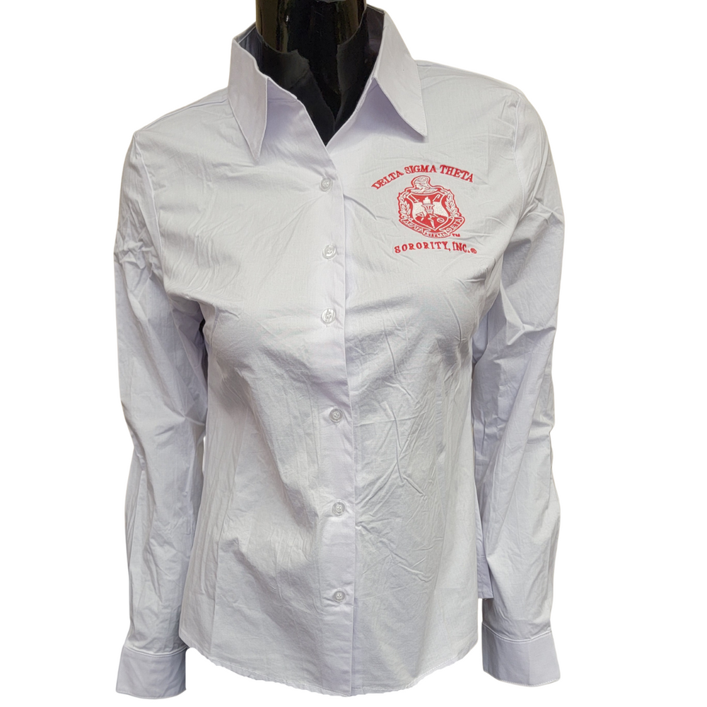 DST Button-Down Long Sleeve Collar Shirt