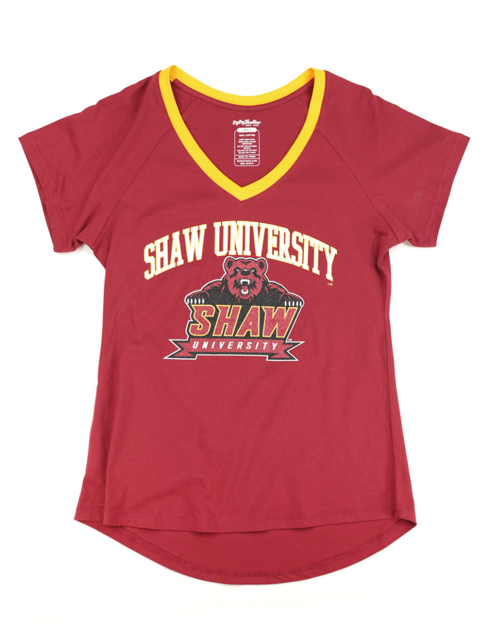 Shaw University Women's V-Neck Shirt