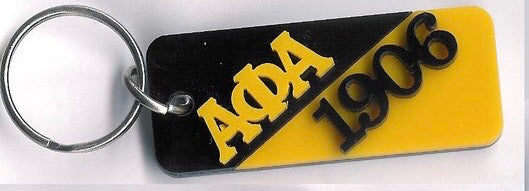 Alpha Acrylic Key Chain