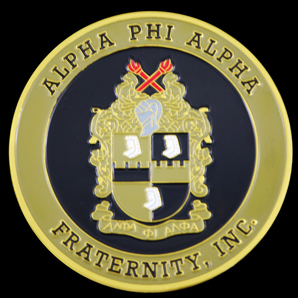 Alpha Round Stamped Car Decal