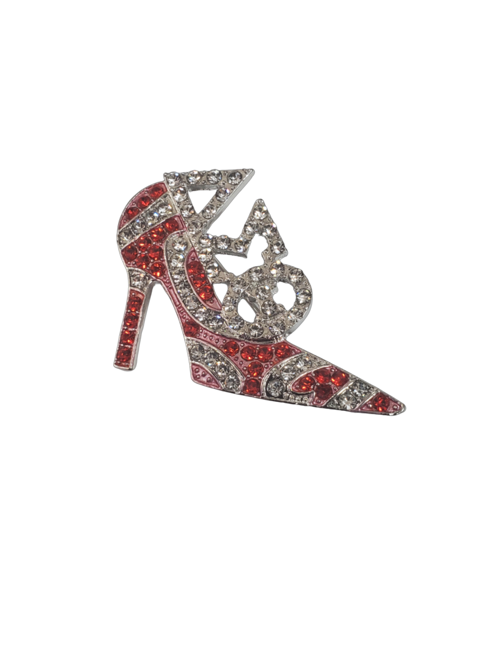 DST Rhinestone Heel Brooch