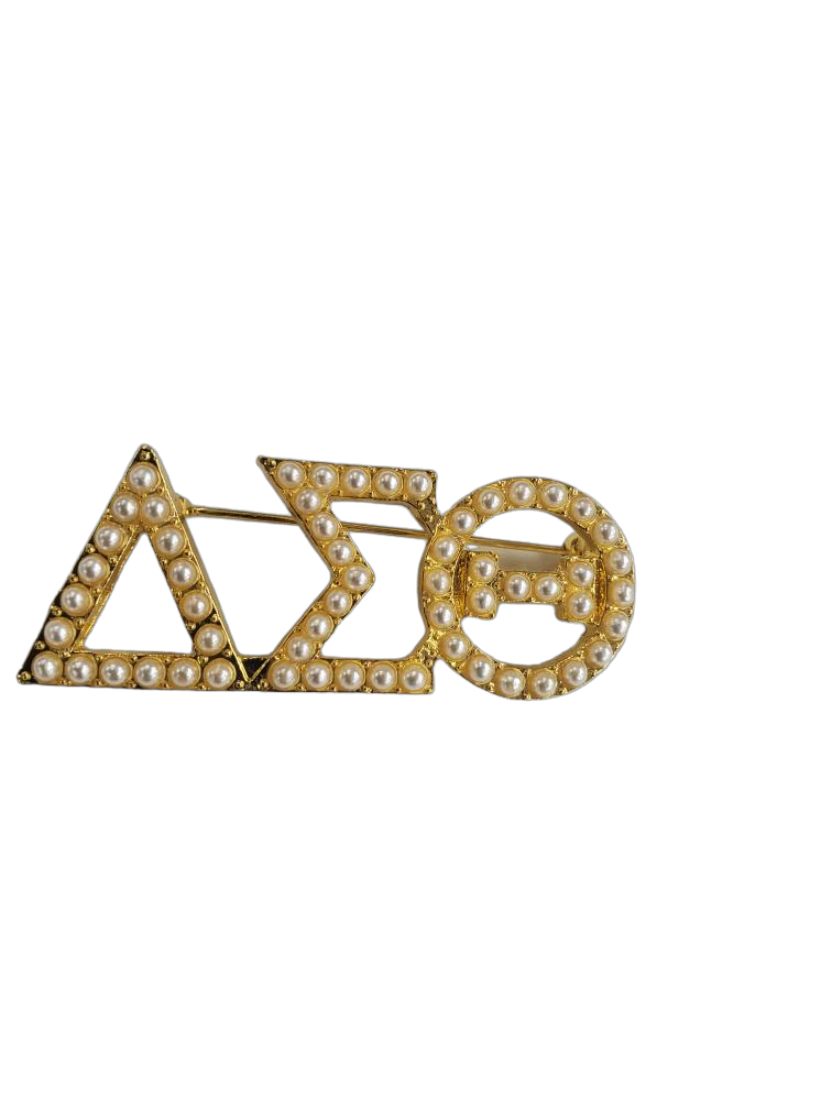 DST Pearl Letters Brooch