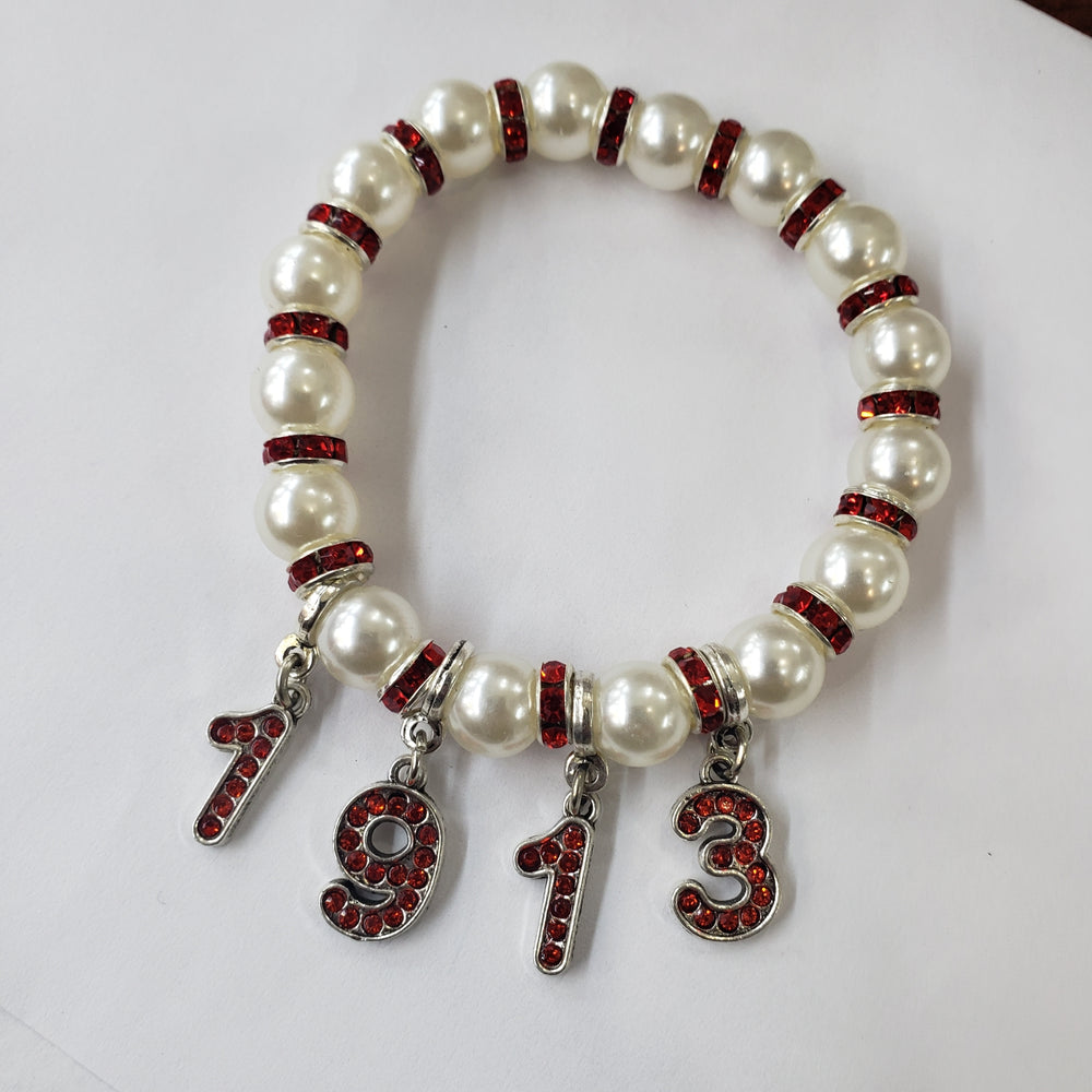 DST Pearl Rhinestone 1913 Bracelet