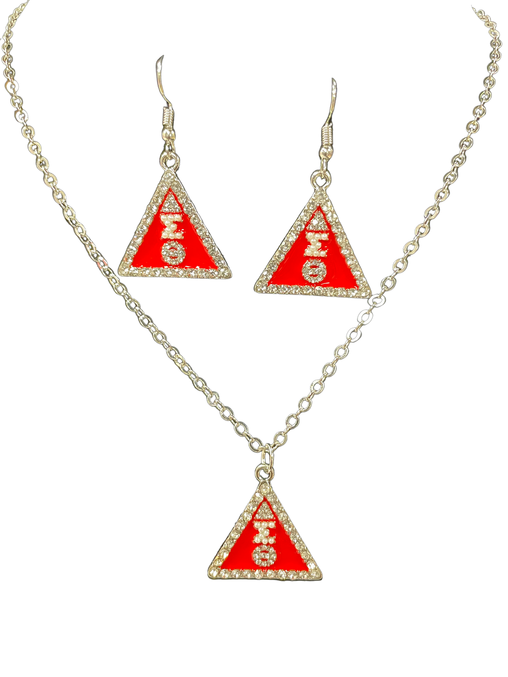 DST Red Pearl Pyramid Jewelry