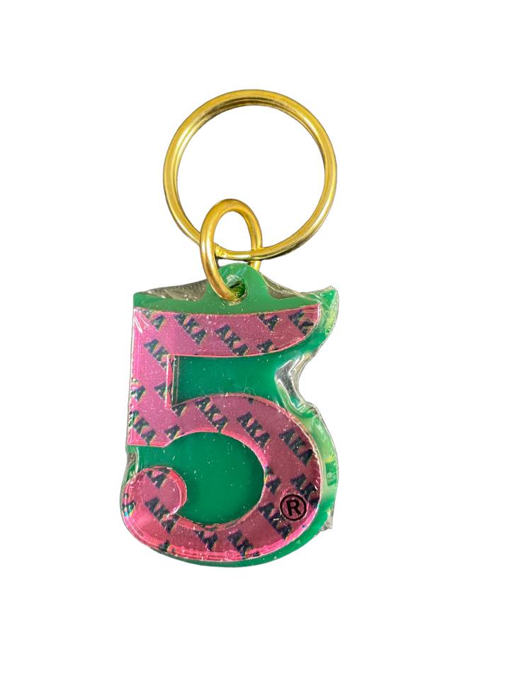 Line Number Key Chain