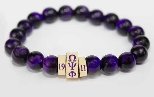 Omega Dial Beaded Bracelet