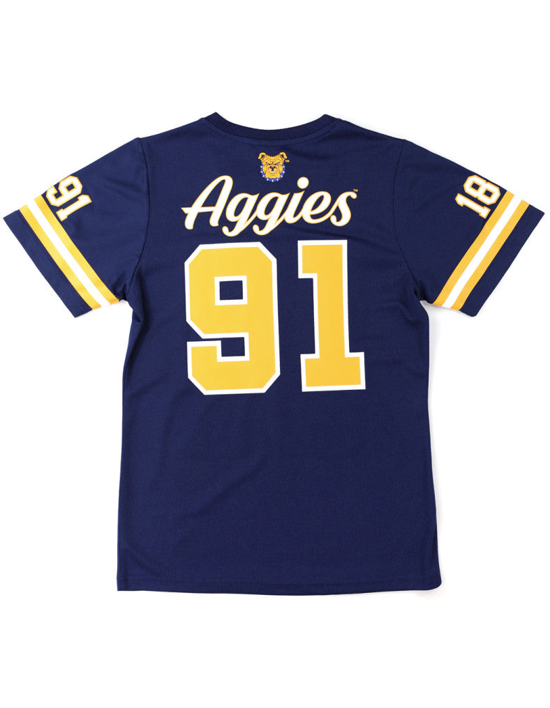 NC A&T Women's Football Jersey Tee