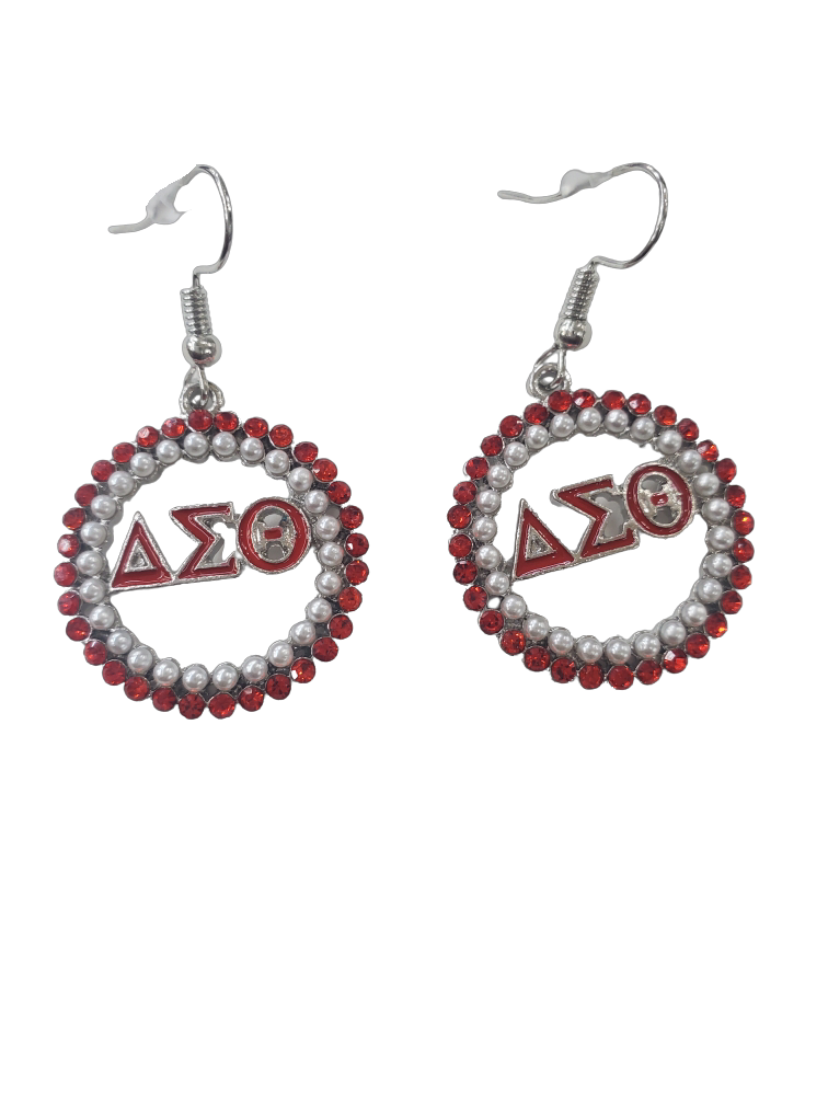 DST Pearl Rhineston Earrings