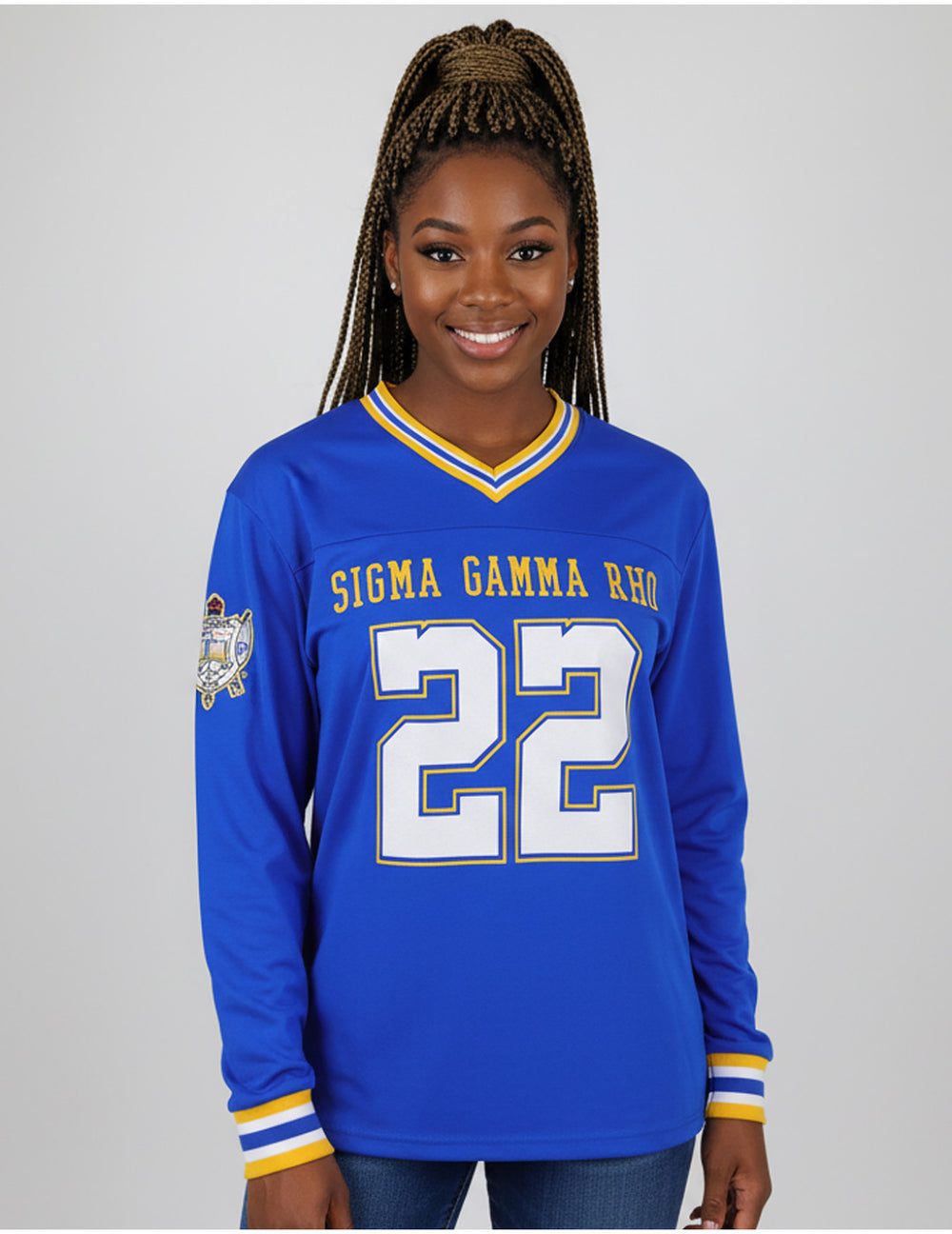 SGRho Long Sleeve V-Neck Jersey