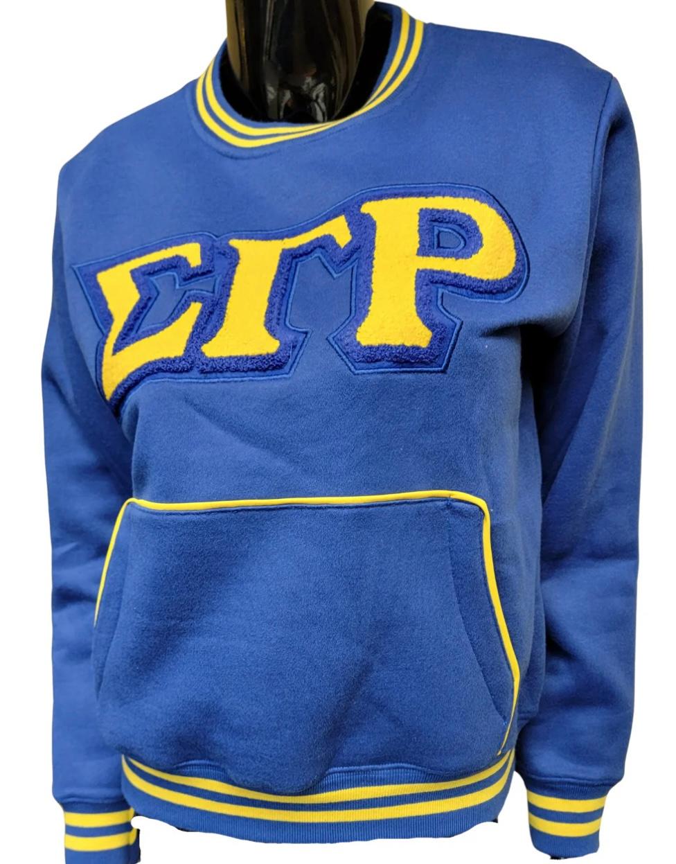 SGRHO Chenille Sweatshirt w/ Pouch