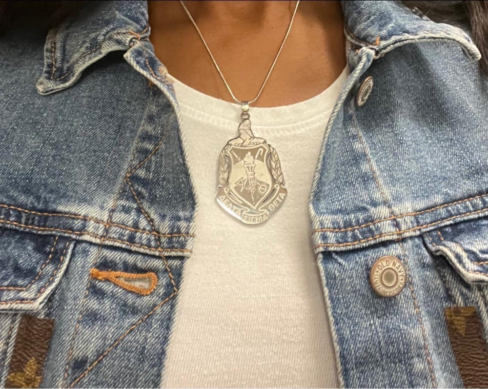 DST Stainless Steel Shield Necklace