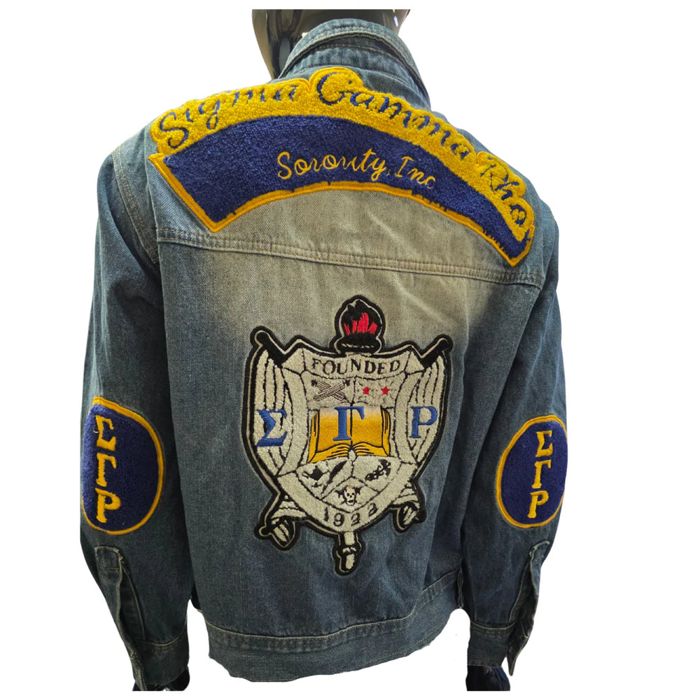 SGRHO Chenille Jean Jacket