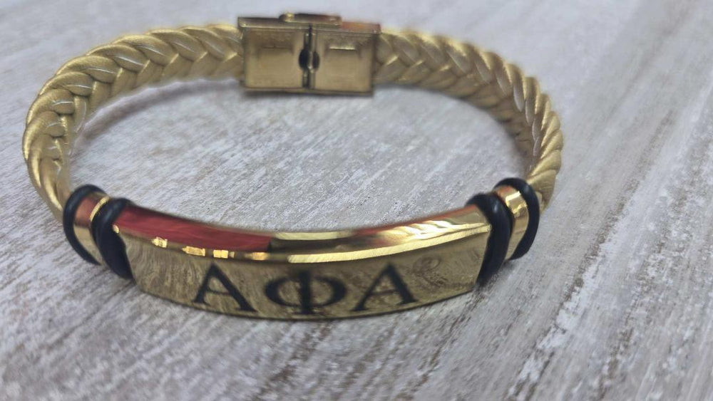 Alpha Leather Bracelet