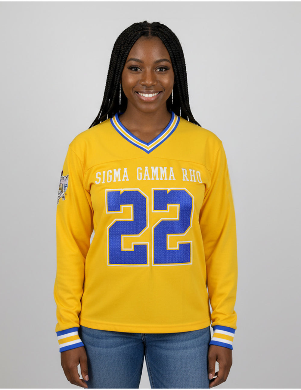 SGRho Long Sleeve V-Neck Jersey
