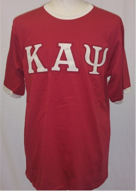 Kappa Ringer T Shirt Red.png