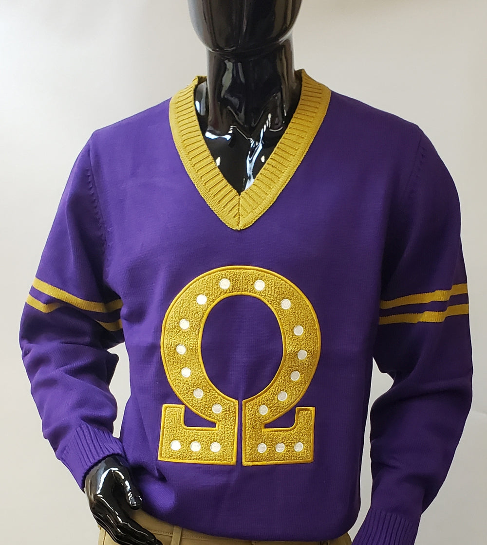 Omega V Neck Sweater Purple.jpg