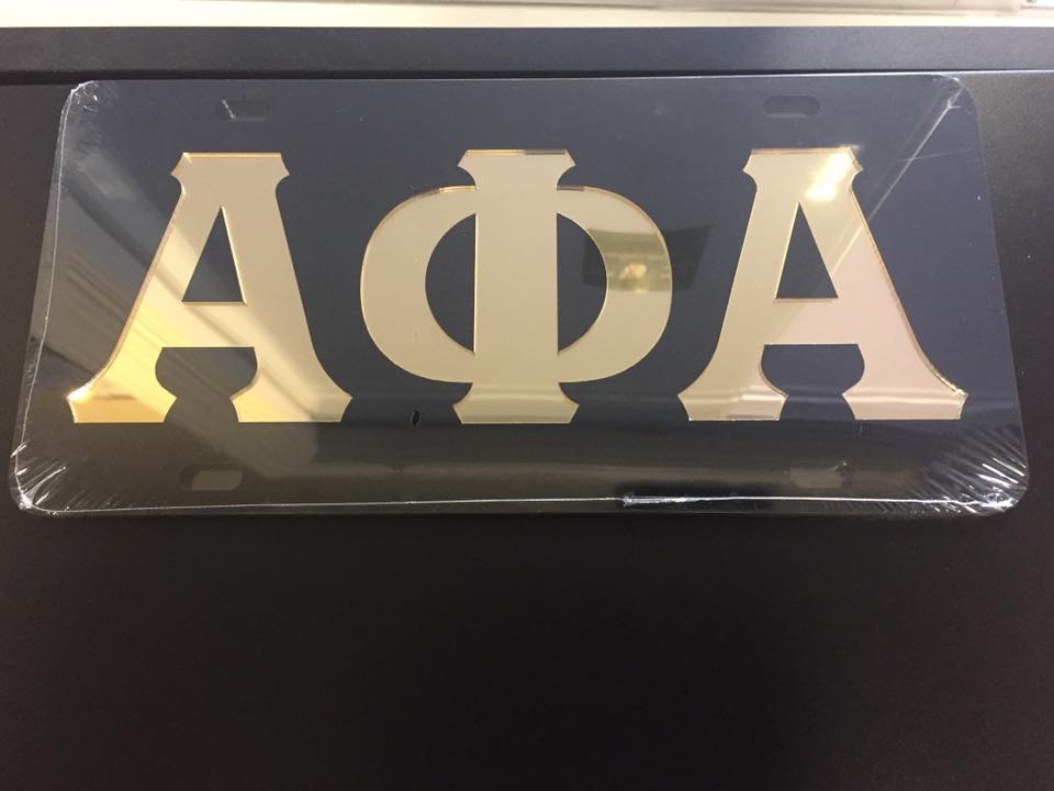 Alpha License Plate