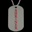 Shriner Double Sided Dog Tag