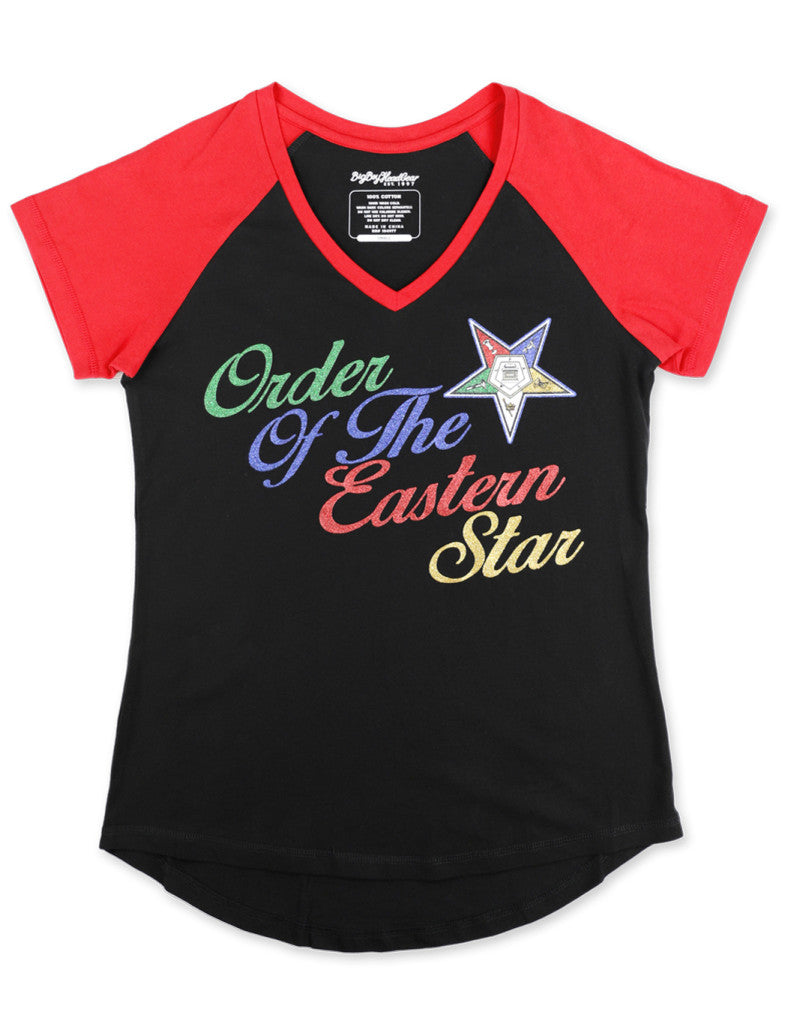 OES Glitter V-Neck Shirt