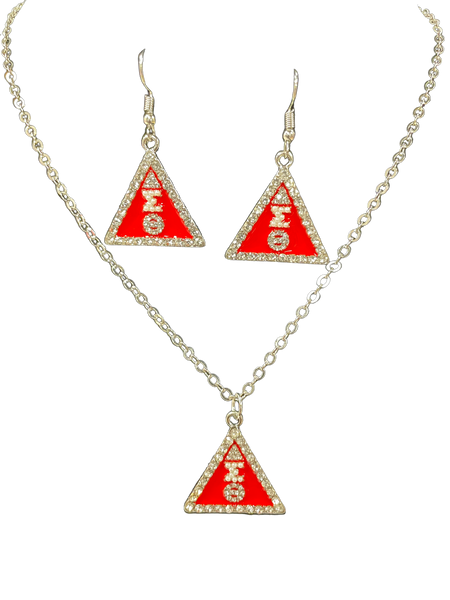 DST Red Pearl Pyramid Jewelry - Need Nalia?