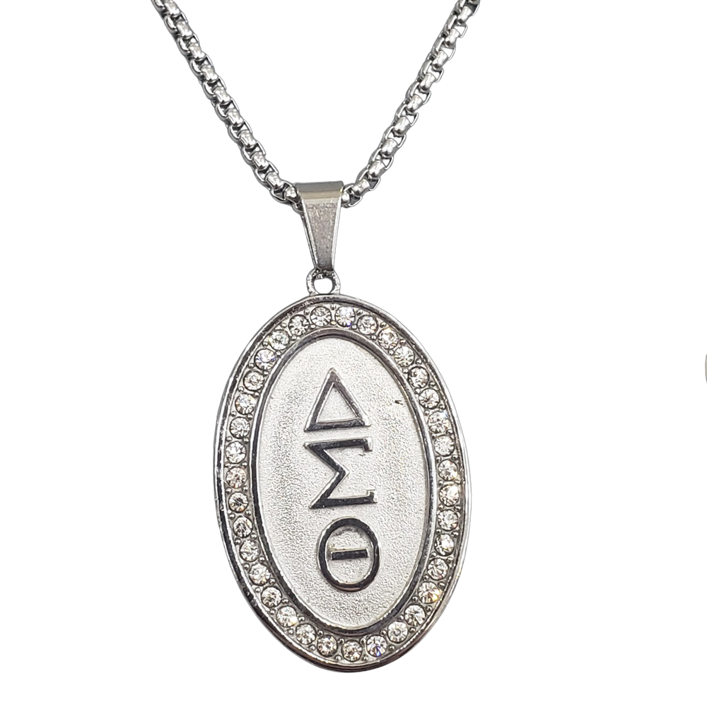 DST Oval Rhinestone Necklace